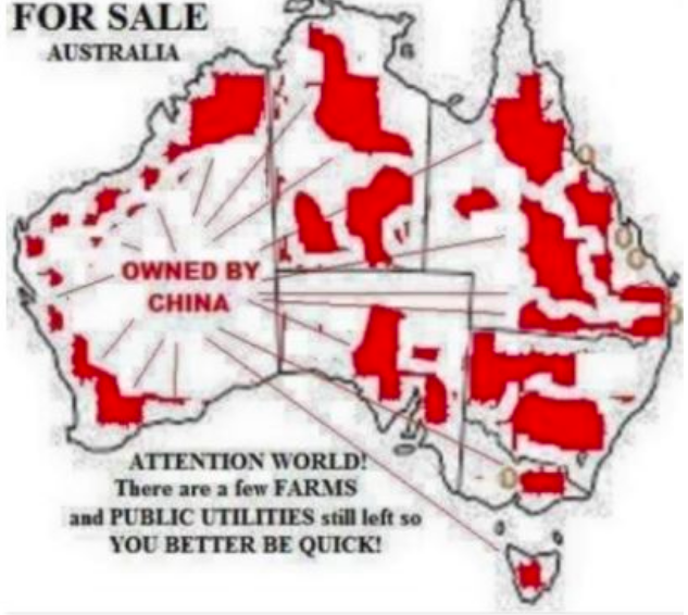 澳大利亚土地快被中国买光了？ 假的！中国只占了2.3%。