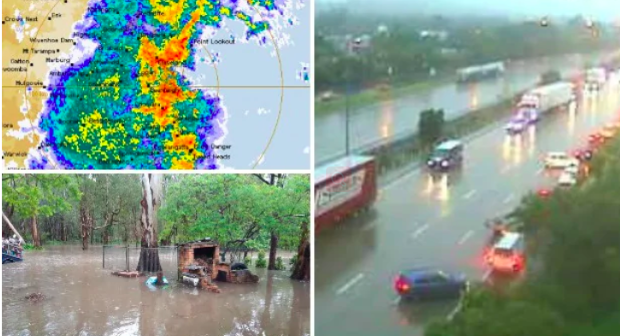 百年一遇！昆州东南部暴雨如注 大量房屋和道路被淹