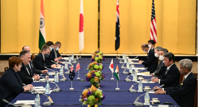 美国务卿前往东京出席美、澳、日、印四国外长会议