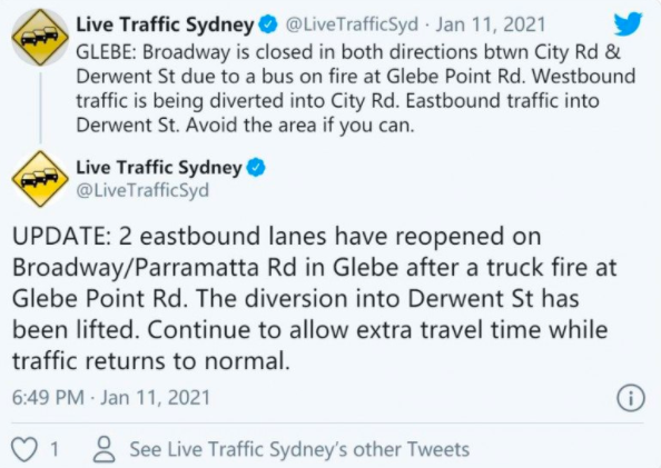 悉尼街头公交车突然“爆炸起火”，现场火焰冲天，乘客紧急撤离，多条道路关闭