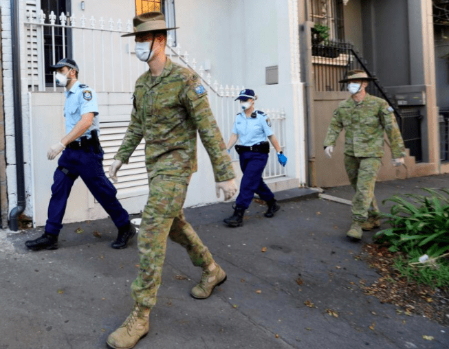 国防部确认将会派多达300名军人到悉尼协助执行新冠合规整顿任务