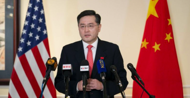 新上任的中国驻美大使在第一次高层会晤中强调台湾的重要性