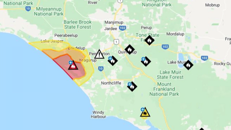 西澳发布山火紧急警报，居民需立即撤离！由于天气原因 火势正在蔓延