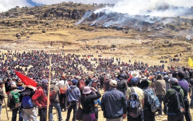在持续的抗议活动中秘鲁铜产量受到打击