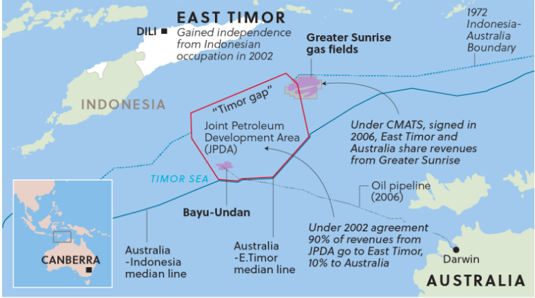 东帝汶将邀请印尼和中日韩作为Sunrise天然气油田的投资者