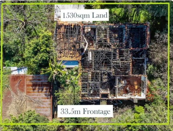 悉尼内西区住宅被烧得只剩外壳，今年0万起拍，比火灾前还值钱...