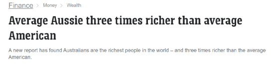 注意！澳洲人，全球最富，没有之一！