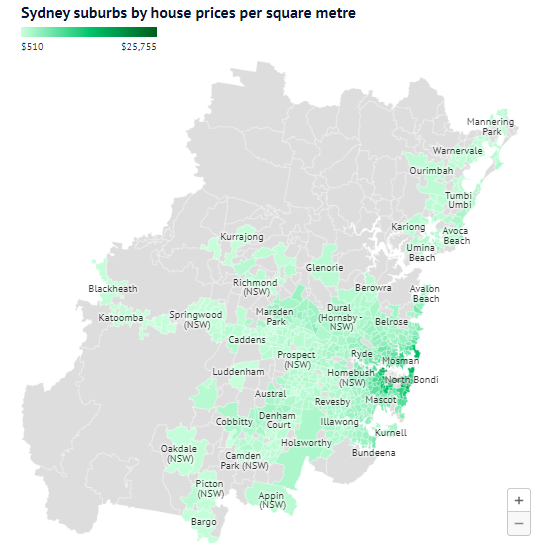 悉尼最贵区揭晓，每平房价超000！专家：地块面积减少，价格却在涨