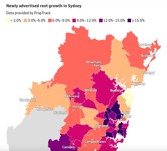 悉尼21个区租金涨幅超10%，空置率仅为1.7%！租客都快崩溃