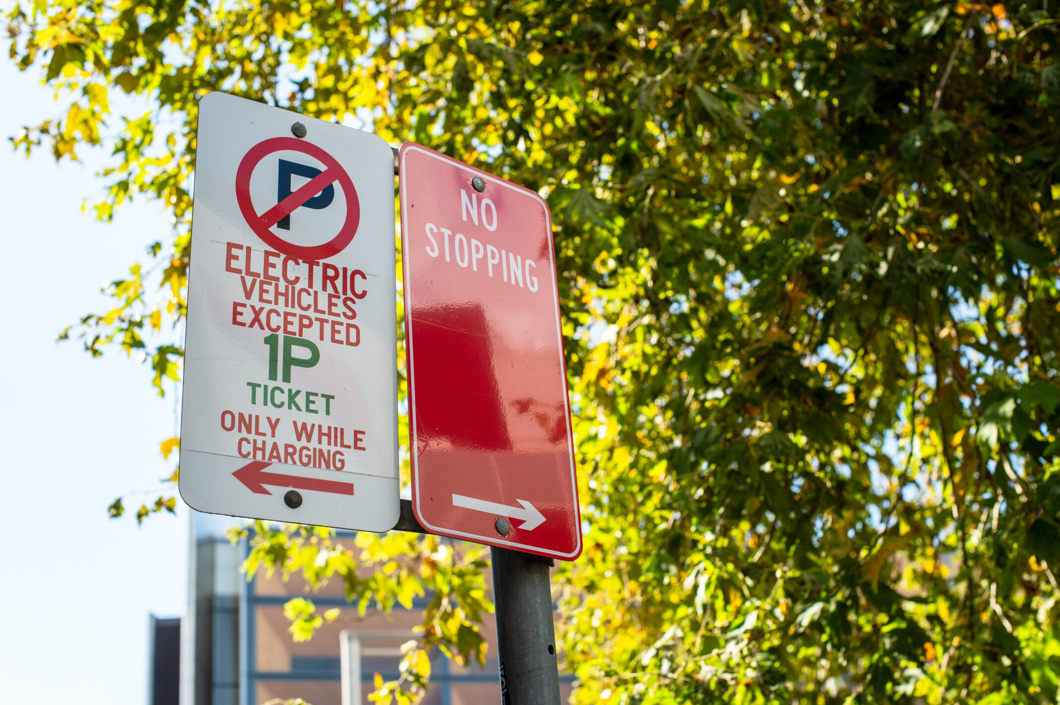 ELECTRIC VEHICLE PARKING SIGN