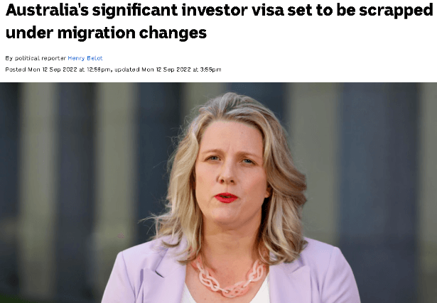突发！澳洲政府，要全面废除投资移民！