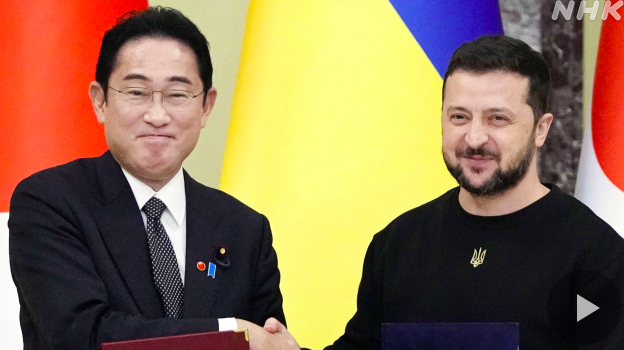 日本首相访问乌克兰，额外援助价值4.7亿美元的非杀伤性装备