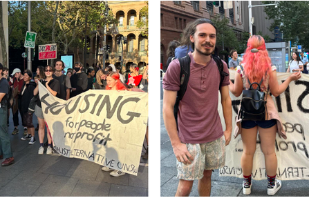 数十人走上悉尼街头抗议“租房危机”！抗议者：住着老鼠、蟑螂泛滥的房子，一 下涨租0