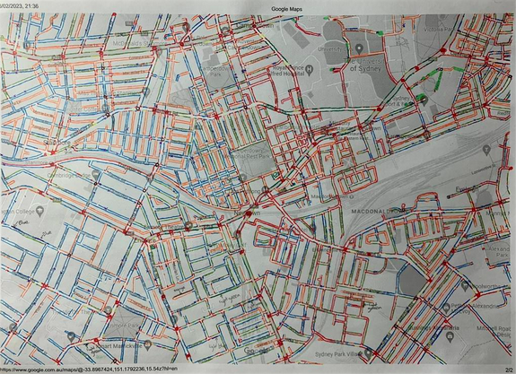 造福司机！悉尼华男手绘多区“停车地图”，大量秘密车位曝光