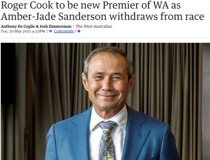 重磅！西澳新任州长是他，前几天刚当众对中国“表白”